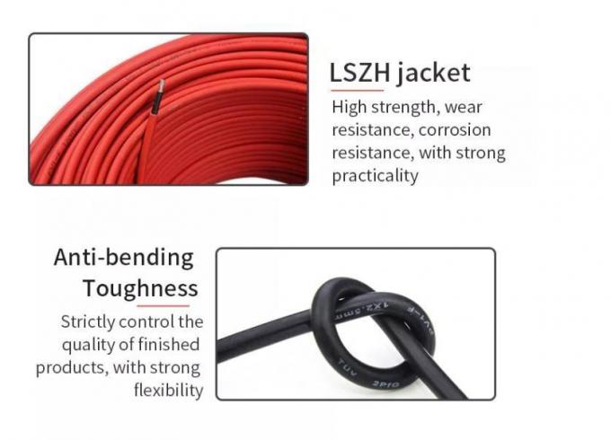 Single/Double Core TUV Approval 4mm² 6mm² 10mm² Solar Power Cable Wires AC1000V DC 1500V Solar PV Cable