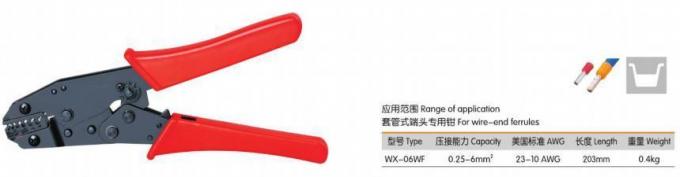 European Style 8′′ratchet Crimping Plier for PV Solar Cable